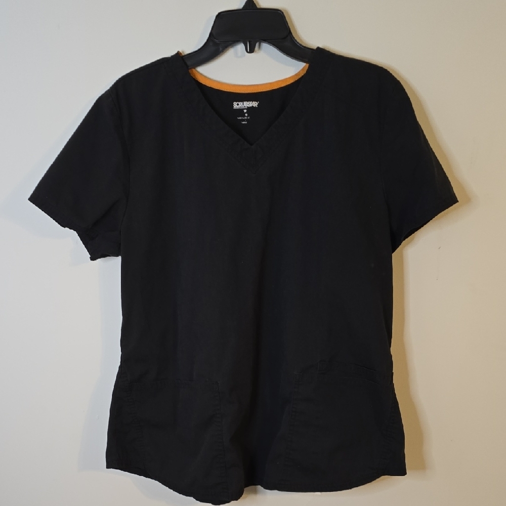 Scrubstar Black V-Neck Women's Top